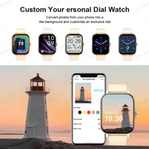 New Smart Watch 2.01 Inch HD Display Answer Make Call Message Preview Sport Modes smartwatch DIY Dial Weather Forecast Men Women - Image 5