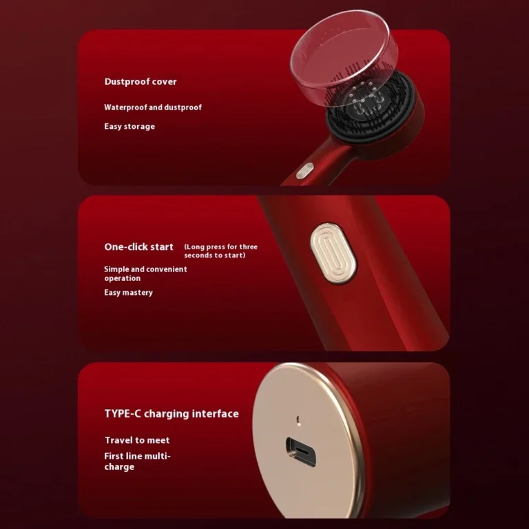 Multi Functional Red Light Hair Comb Scalp Massager Brush Hair Growth - Image 4