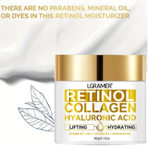 Retinol Face Cream Moisturizing Wrinkle Remover Collagen Hyaluronic Acid Creams Skin Care Cosmetic for Women&Men - Image 6