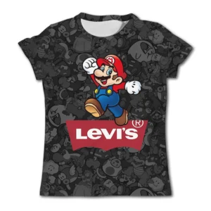 Super Mario T-shirt Boys Cartoon Top T-shirt Boys Dragon Ball T-shirt Children's Summer Short sleeved Children's T-shirt - Image 3