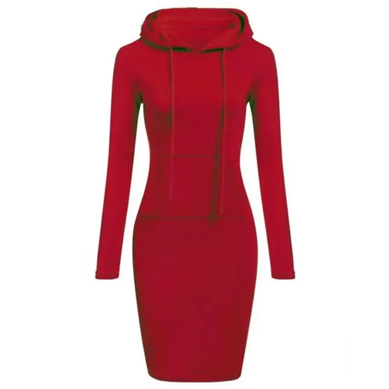 Ladies Dress Autumn Women Hooded Dresses Hoodies Women Sweatshirts Women Hoodies Dress Tops Ladies Clothing - Image 3