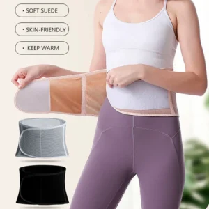 Unisex Winter Thicken Plush Lumbar Support Belt Waist Warmer Premium Kidney Binder Back Brace Stomach Wrap Abdominal Protector - Image 3