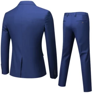 Slim Fit Wedding Suit Set for Men Korean Style Best Man Marriage Ceremony Clothes Two Piece Set Business Professional Formal - Image 5