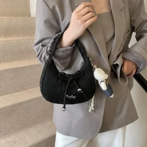 Fashionable Butterfly Knot Women's Crossbody Bag Underarm Single Shoulder Commuter Bag Stylish Versatile New Arrival - Image 5