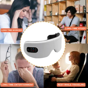 Smart Electric Eye Massager Air Pressure Hot Compress Massage Glasses Foldable Bluetooth Music Eyes Massage USB Rechargeable - Image 6