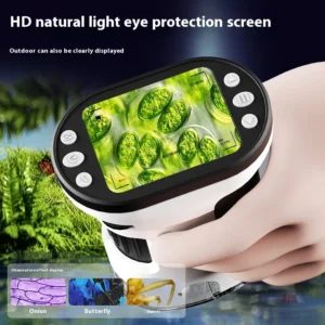 Kids Microscope Biological Kit 1000x Magnifier 200 Megapixels with LED Photo Video Function Educational Toy Science for Children - Image 4