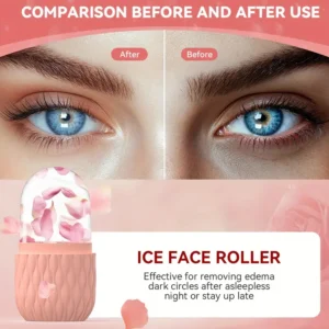 Ice Roller for Face & Eye Beauty Self Skin Care Tools Ice Holder Facial Cube Gua Sha Face Massage Ice Mold for Face Skin Tighten - Image 4