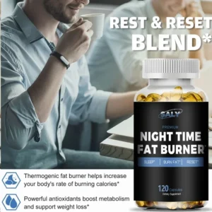 Nighttime Fat Burning Supplement - Promotes Sleep Quality, Powerful Tummy Control For Men And Women, Weight Management - Image 3