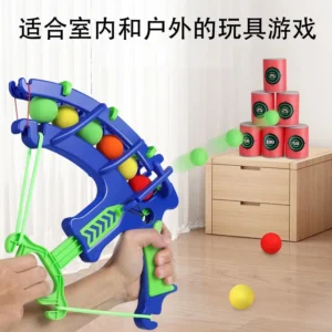 Archery Catapult Children's Parent-child Indoor and Outdoor Shooting Toys Target EVA Sponge Ball Bucket Simple Fun Shooting Game