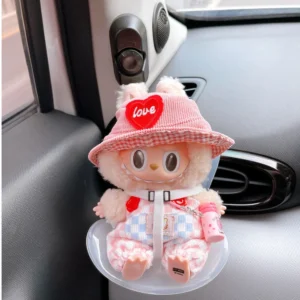 15-17cm doll Seat Labubu carseat Safety Seat Cute Doll Air Outlet Aromatherapy decoration high-grade Car Interior Decoration - Image 5