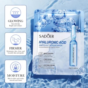 24K Gold Vitamin C Hyaluronic Acid Facial Masks for Face Moisturizing Firming Hydrating Face Mask Facial Skin Care M8U4 - Image 4