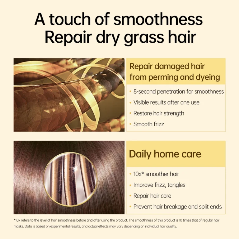 PURC 8 Seconds Magic Hair Mask Keratin Straightening Repair Damaged Frizy Treatment Soft Smoothing Professional Hair Care Cream - Image 5