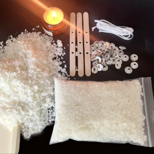 Candle Making Kits 100G Soy Wax DIY Candle Making Scented Candle Material Smokeless Candle Metal Wick Candle Holders Making