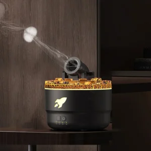 Volcanic Crack Light Cannons Humidifier Essential Oil Diffuser Cannon Blast Aroma Humidifier Aromatherapy Diffuser for Bedroom - Image 2