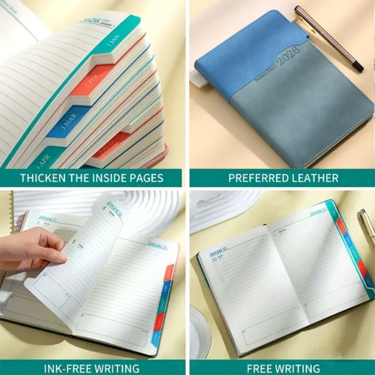 1pc 2026 Daily Planner Calendar Notebook, Self-Discipline Logbook for Work and Study - Perfect Back-to-School Gift - Image 3