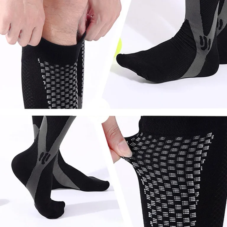 Men's Sports Compression Socks Varicose Veins Cycling Socks Nursing Running Compression Socks Nurse Outdoor Natural Hiking - Image 3