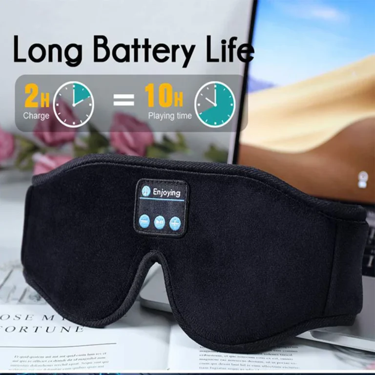 Mask For Sleep Headphones Bluetooth 3D Eye Mask Music Play Sleeping Headphones with Built-in HD Speaker - Image 4