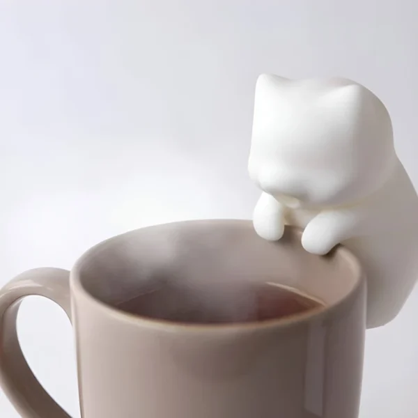 Cute cartoon cat cooling tool for eating and drinking hot water at the table - Image 3