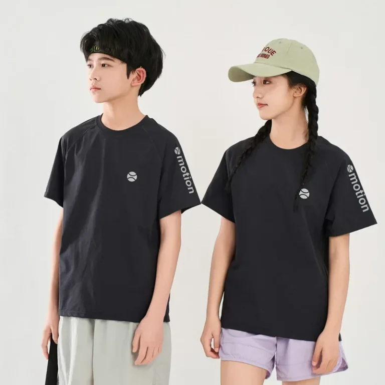 Children's Running Quick Dry Short Sleeve T-Shirt Fitness Reflective Print Top Boys' Casual Wear Comfortable Breathable - Image 4
