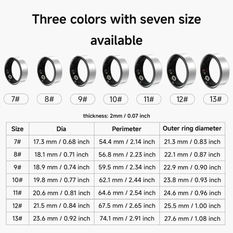 2025 New Smart Ring Blood Oxygen&Pressure Sleep Monitor Sports Tracking Remote Care IP68 Waterproof Men Women - Image 6