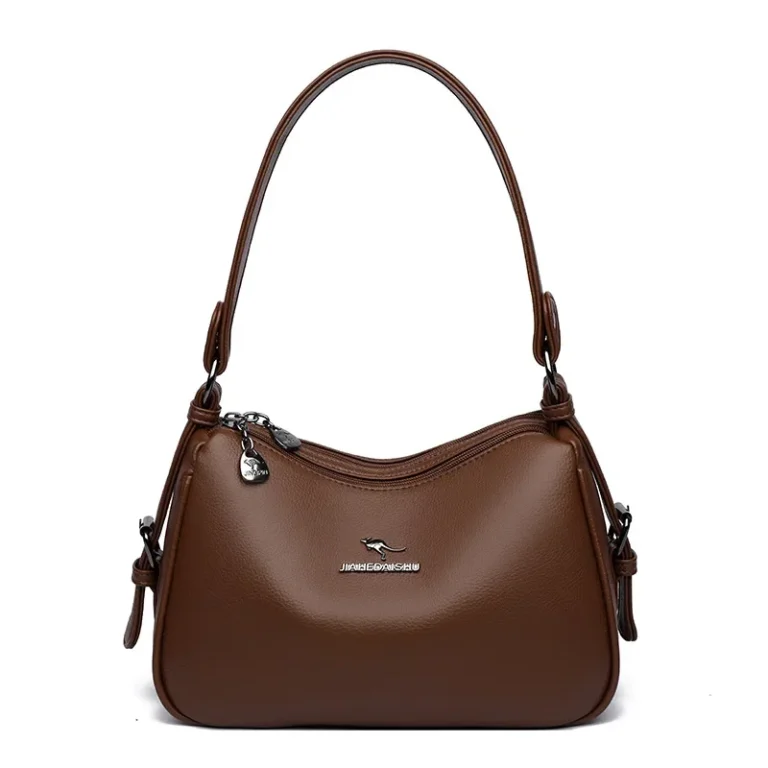 Elegant Ladies Single Shoulder Bag Fashionable Versatile Commuting Underarm Bag Simple Quality Handbag for Work Soft PU Leather - Image 4