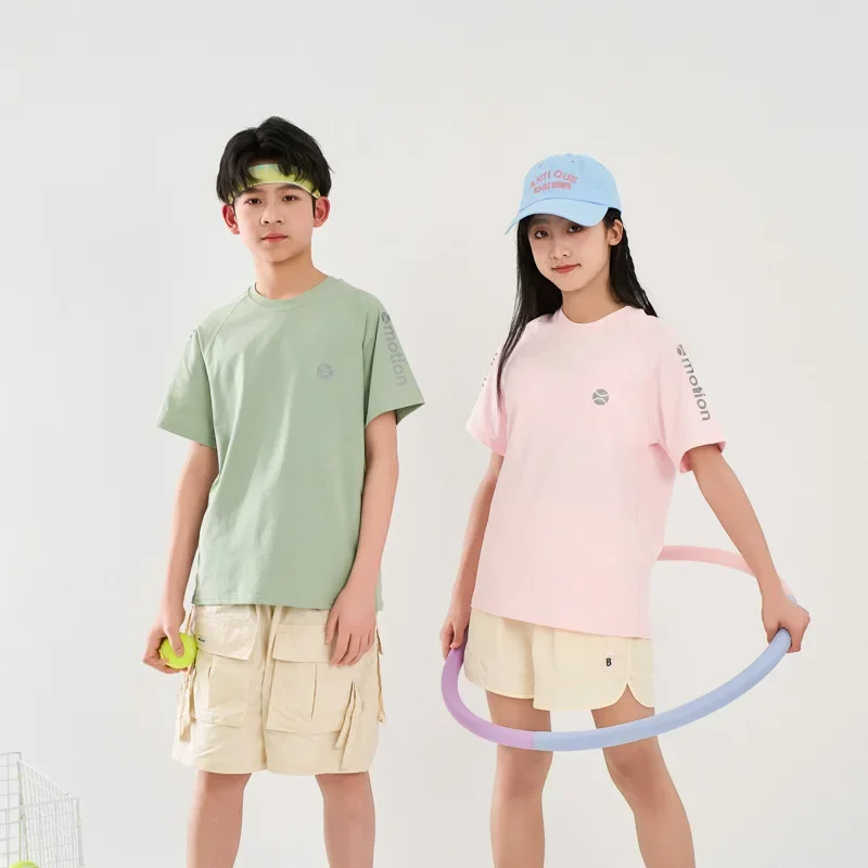 Quick Dry Short Sleeve Sports Training Clothes for Boys And Girls Children's T-Shirts Outerwear Summer Clothing for Kids - Image 3