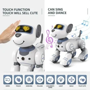 Funny RC Robot Electronic Dog Stunt Dog Voice Command Programmable Touch-sense Music Song Robot Dog for Children's Toys - Image 4