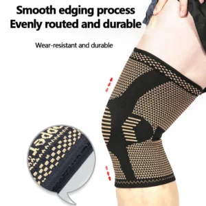 LOOGDEEL Compression for Sports Workout Arthritis Relief Band Copper Nylon Knee Brace for Arthritis Pain and Support Knee Sleeve - Image 4
