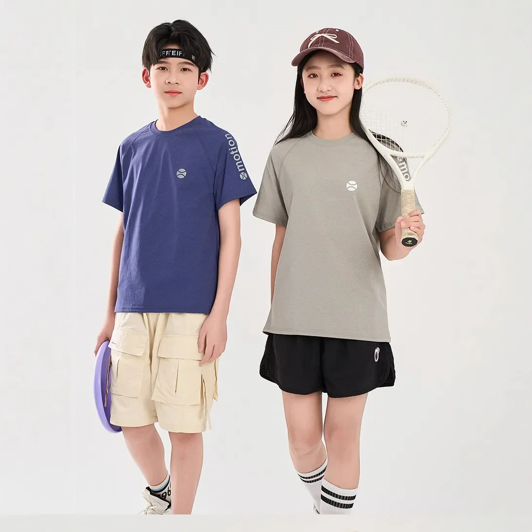 Quick Dry Short Sleeve Sports Training Clothes for Boys And Girls Children's T-Shirts Outerwear Summer Clothing for Kids