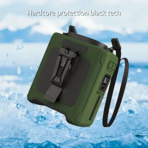 10000mAh Waist Fan with 5 Speeds & Light 40H Hands-Free Wearable Neck Fan for Outdoor Jobsite Travel Long Time for Camping - Image 5