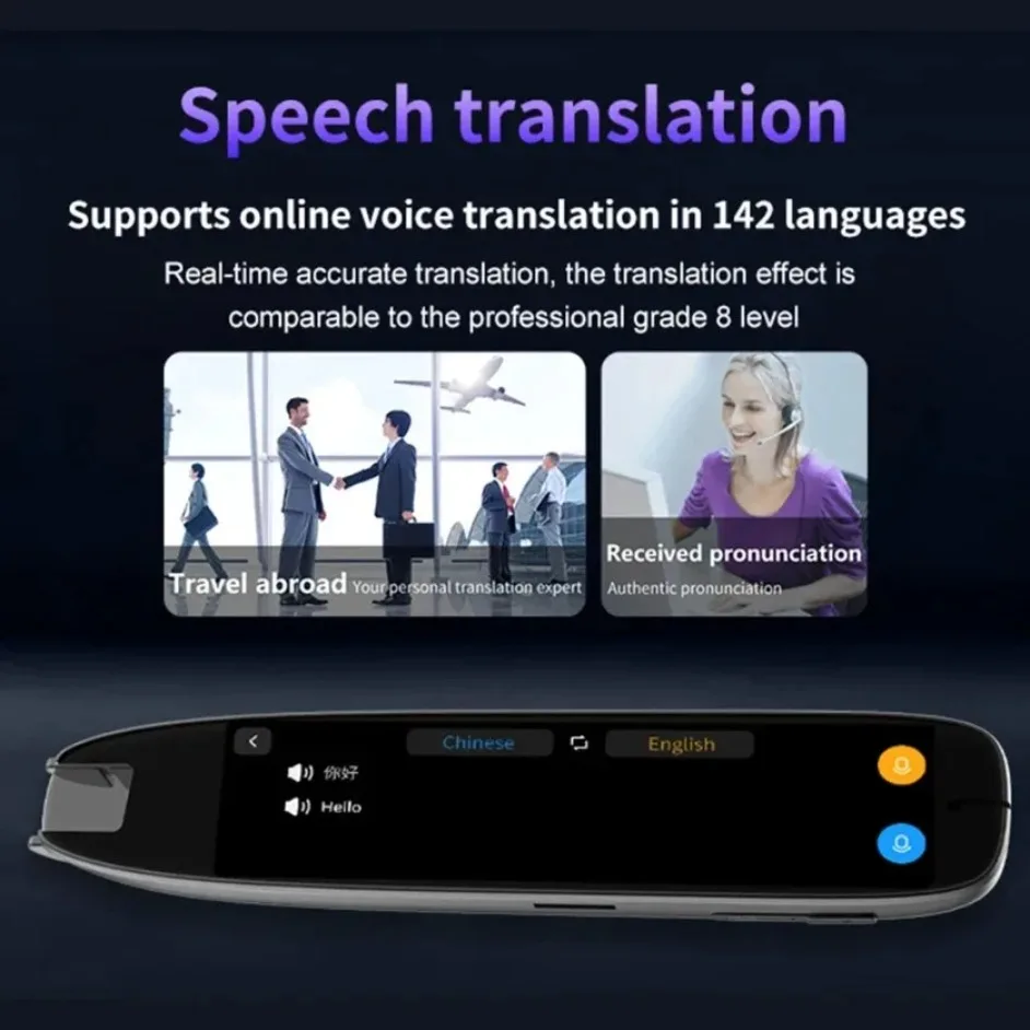 142 Languages WIFI Scan Translation Pen Scanning Smart Voice Translator S65 Pro Translation Pen For Business Travel Abroad - Image 5