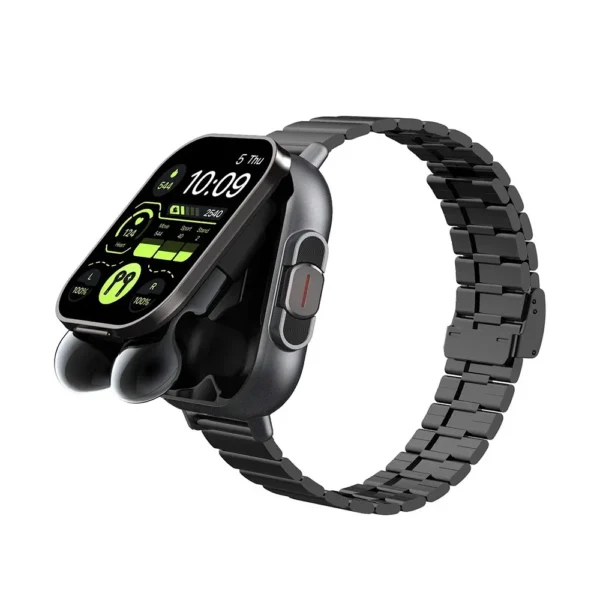 for Doogee S Cyber S Punk S118 S200 X Smart Watch TWS 2 In 1 Wireless Bluetooth Noise Cancelling Earphones Watch Heart Rate NFC