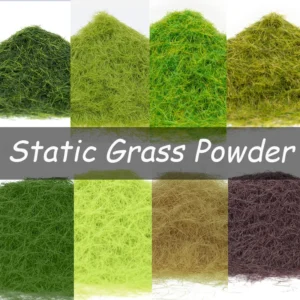 3-8mm Static Grass Powder DIY Lawn Flocking Materials Railway Train Landscape Accessory Model Kits 30g/bag