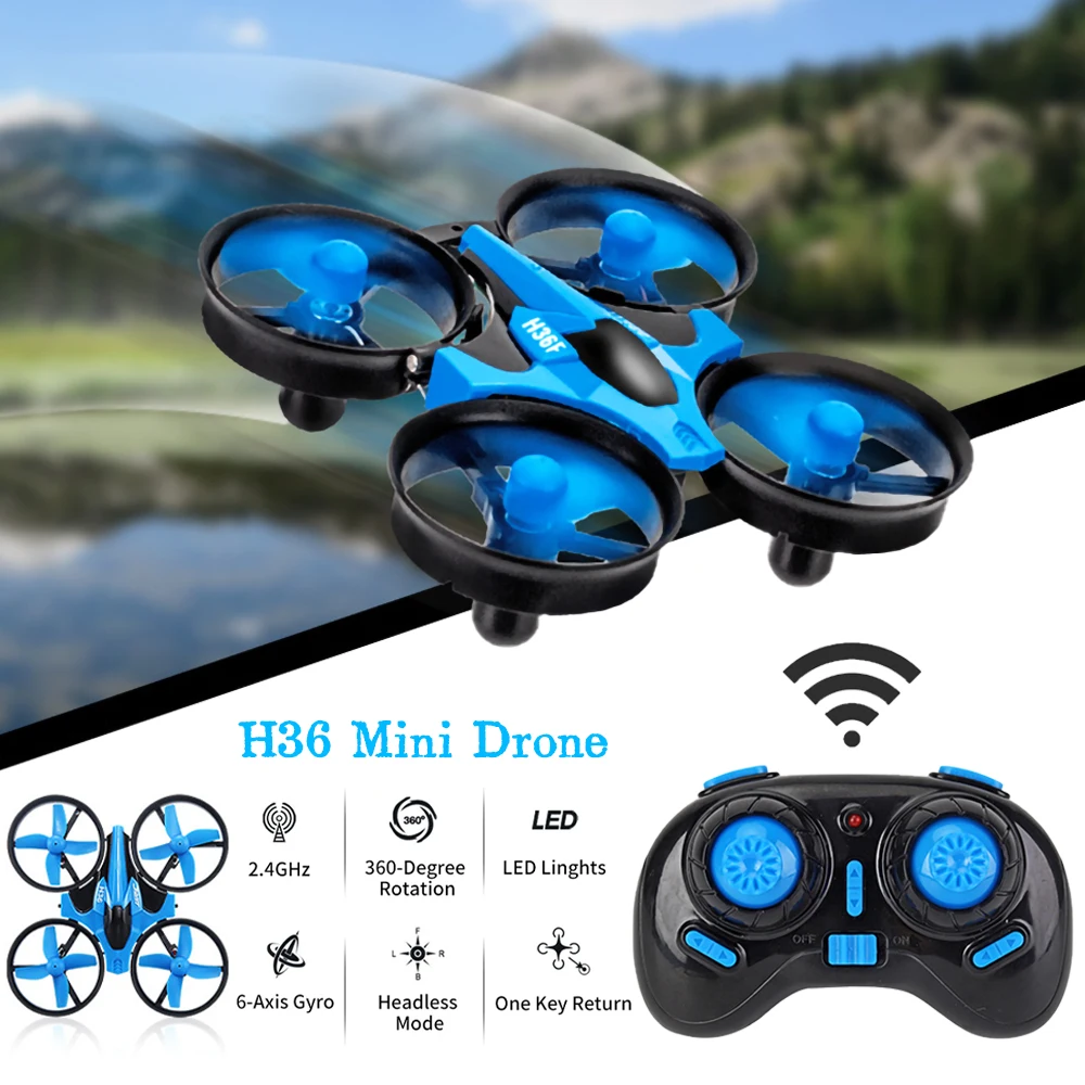 H36 Mini Drone 6-Axis Headless FPV Drones Pocket Remote Control Helicopter Plane RC Dron Quadcopter Toys Christmas Gift for Kids - Image 2
