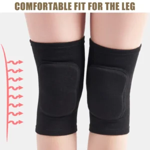 2pcs Sports Compression Knee Pads Elastic Knee Protector Thickened Sponge Knee Brace Support For Dancing Workout Training - Image 4