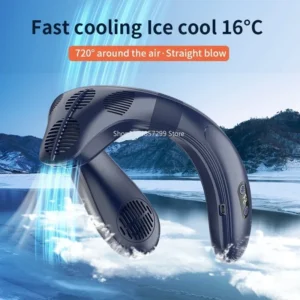 Xiaomi Youpin Portable Neck Fan New Neck Air Conditioner Semiconductor Cooling Bladeless Fan Outdoor Personal Fan Cooler Gift Mi - Image 3