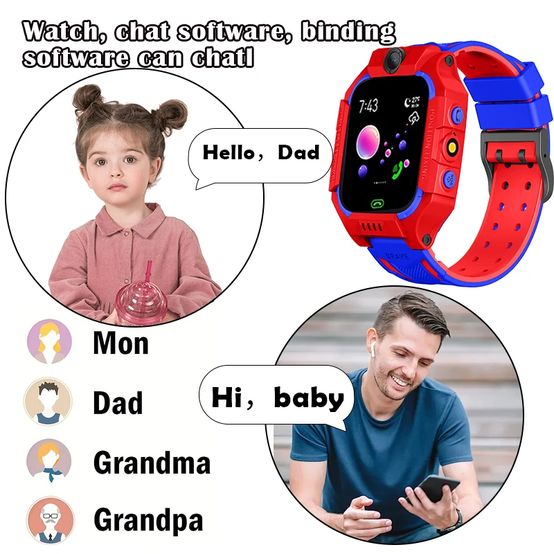 Children's Smart Watch Girl Boy-Smart Watch Children's Watch Age 4-12 Years Old, Intelligence Learning Game Camera Micro Chat Al - Image 5