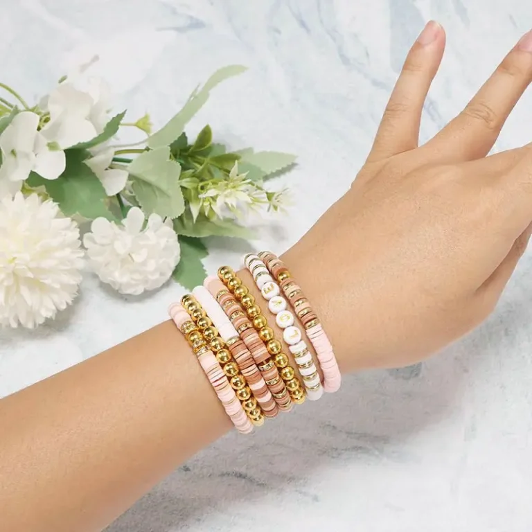 Style DIY Clay Beads Bracelet Making Kit Friendship Golden Letter Beads Kit for Jewelry Making Women Teen Girls Birthday Gift - Image 6