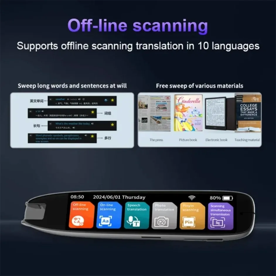 142 Languages WIFI Scan Translation Pen Scanning Smart Voice Translator S65 Pro Translation Pen For Business Travel Abroad - Image 4