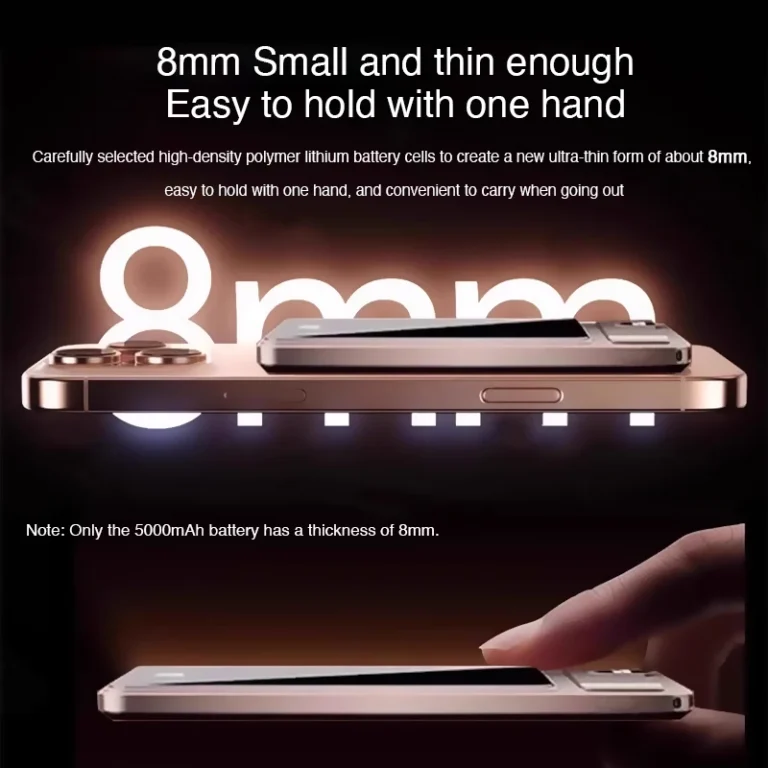 10000mAh Ultra Slim Power Bank for MagSafe,Magnetic Wireless 20W Fast Charging Portable Battery For iPhone Samsung Xiaomi iWatch - Image 4