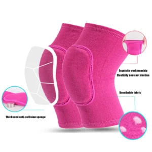 2pcs Sports Compression Knee Pads Elastic Knee Protector Thickened Sponge Knee Brace Support For Dancing Workout Training - Image 6