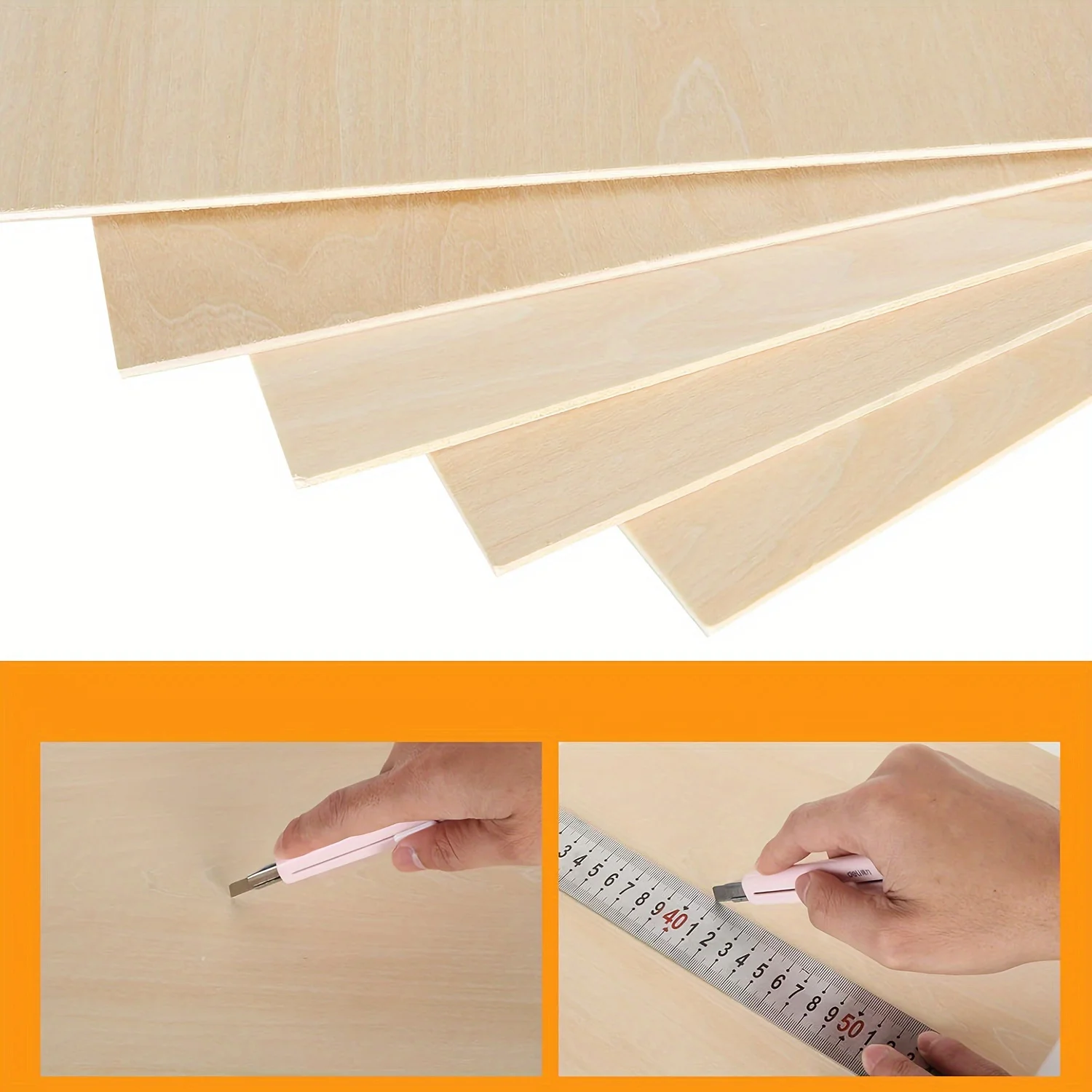 16/8/4/2pcs Basswood Board 12inch x 12inch x 0.08inch,2mm Laser Cut Wood,thin Basswood Craft Wood,DIY Building Model Making,lind - Image 3