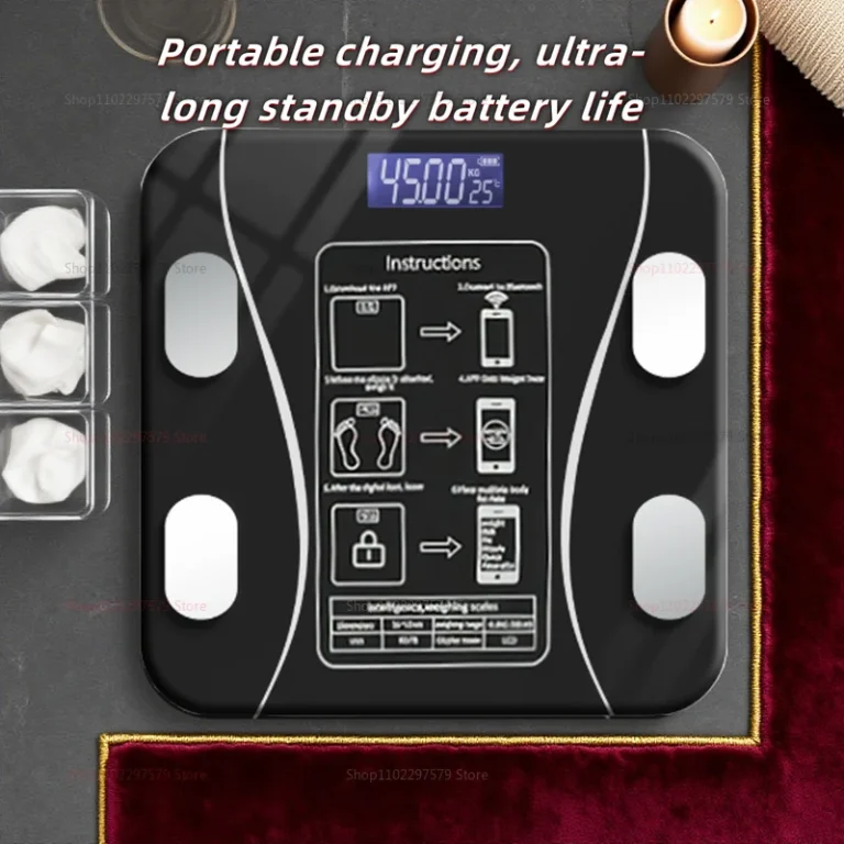 Smart body fat scale household precision durable small charging electronic weighing high precision measurement human body weight - Image 6