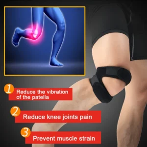BraceTop 1 PCS Sports Kneepad Double Patellar Knee Patella Tendon Support Strap Brace Pad Protector Open Knee Wrap Band Fitness - Image 3