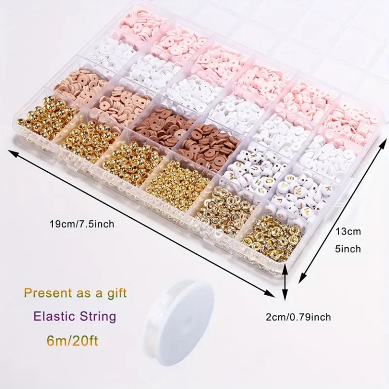 Style DIY Clay Beads Bracelet Making Kit Friendship Golden Letter Beads Kit for Jewelry Making Women Teen Girls Birthday Gift - Image 4