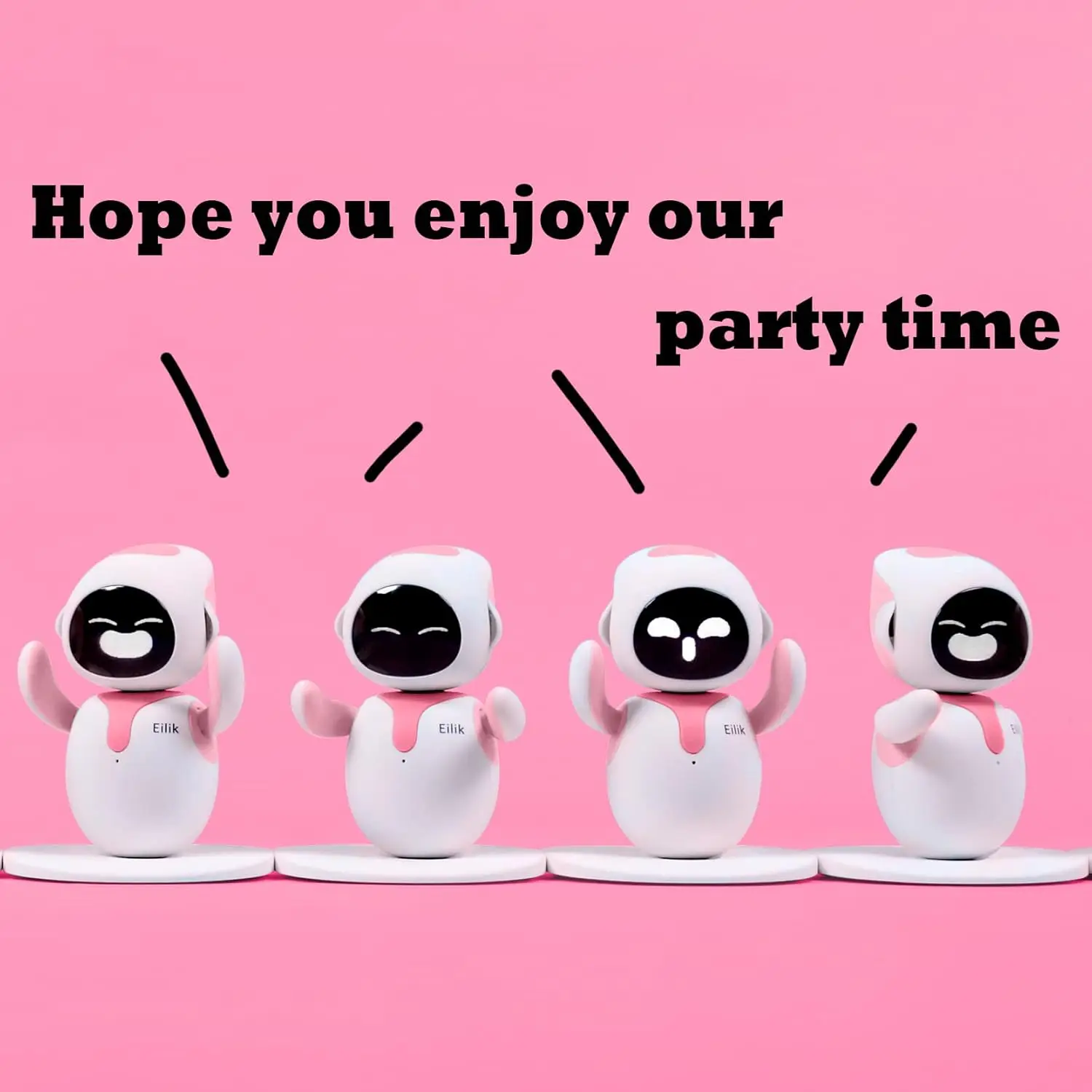 Eilik Pink - Touch Interactive Toys, Cute Robot Pets with Abundant Emotions. Idle Animations&Mini-Games, Unique Gift for Girls & - Image 5