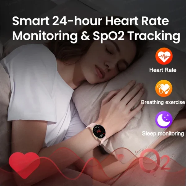 2025 NFC Smart Watch Amoled HD GPS Track Sports Heart Rate Bluetooth Call Waterproof Ladies Women Smartwatch For Huawei Xiaomi - Image 4