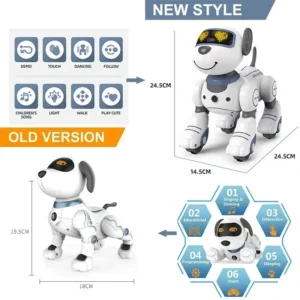 Funny RC Robot Electronic Dog Stunt Dog Voice Command Programmable Touch-sense Music Song Robot Dog for Children's Toys - Image 6