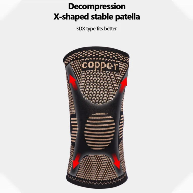LOOGDEEL Compression for Sports Workout Arthritis Relief Band Copper Nylon Knee Brace for Arthritis Pain and Support Knee Sleeve - Image 2