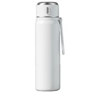 450/550ml 316 Stainless Steel Thermos Bottle Smart Temperature Display One Cup Two Drinks with Filter Screen Portable Handle